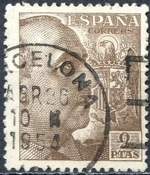 z vendido España 1940 932 Sello º General Franco 2p Timbre Espagne Spain Spagna Espana Spanje Spanien 